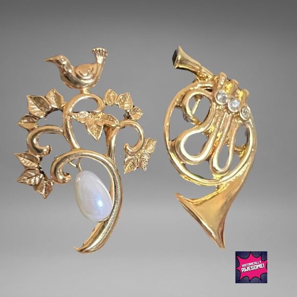 1990 Avon 12 Days of Christmas Lapel Pin Brooch | RARE Holiday Pins- NIB - Picture 1 of 6